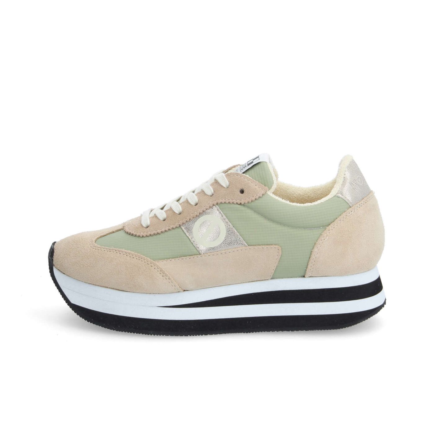 FLEX M JOGGER W - SUEDE/SDE/NYLON - BEIGE/NUDE/OLIVE GREEN